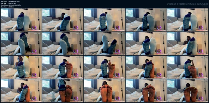 Sock Removal Video - GODDESS MIMI FEET - MP4