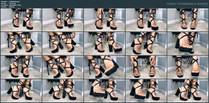 Stroke To My Feet In Heels JOI - GODDESS MIMI FEET - MP4