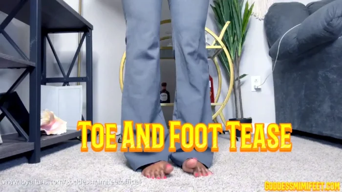 Toe And Foot Tease - GODDESS MIMI FEET - MP4