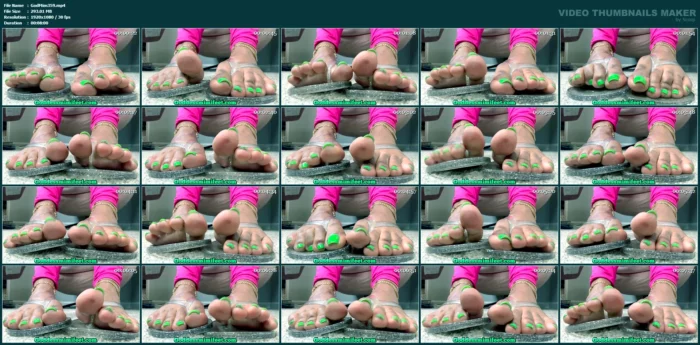 Toe Wiggle Frenzy - GODDESS MIMI FEET - MP4