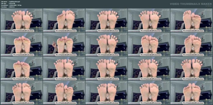 Toe Wiggles And Wrinkles Humiliation JOI - GODDESS MIMI FEET - MP4