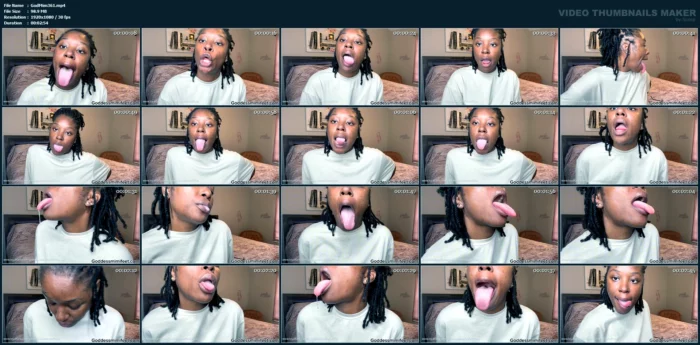 Tongue And Spit Tease - GODDESS MIMI FEET - MP4