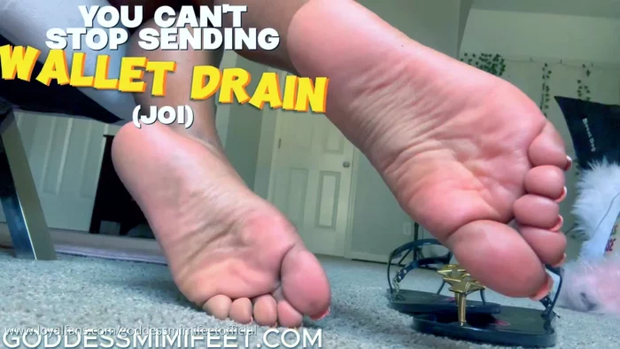 You Can't Stop Sending Wallet Drain JOI - GODDESS MIMI FEET - MP4
