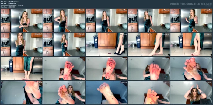 Berry Smash And Foot Worship - GODDESS MOXIE - MP4