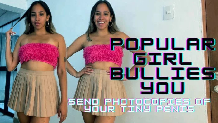 Popular Girl Bullies You - Send Photocopies Of Your Tiny Penis - GOD NICOLE / GODDESS ALEXA FEMDOM - MP4