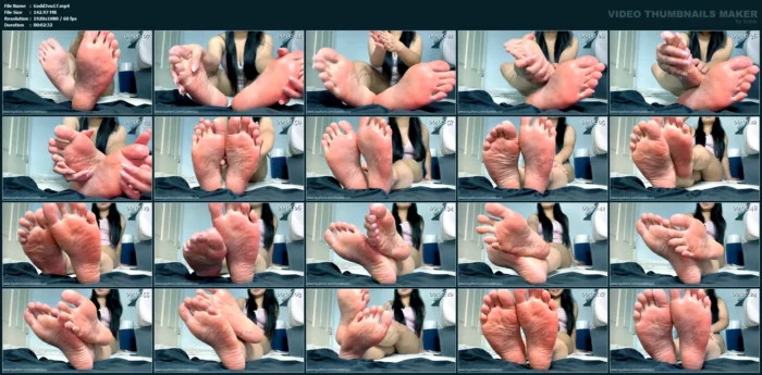 Moisturizing My Feet After A Warm Shower - GODDESSJVU - MP4
