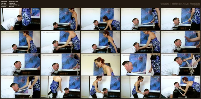 100 Slaps For The Slave - HOT SPANKING GIRLS / BOSS GIRLS PRODUCTIONS - MP4