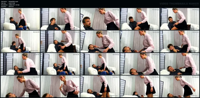 Faceslaps Hail Hard On Him - HOT SPANKING GIRLS / BOSS GIRLS PRODUCTIONS - MP4
