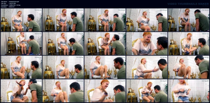 Loud Clips Round The Ears With Naked Feet - HOT SPANKING GIRLS / BOSS GIRLS PRODUCTIONS - MP4