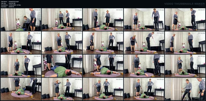 Pain Test With Whips And Crops - Mistress Jane And Queen Hanna - HOT SPANKING GIRLS / BOSS GIRLS PRODUCTIONS - MP4