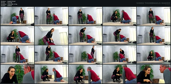Punishment For His Useless Existence - Mistress Anfisa - HOT SPANKING GIRLS / BOSS GIRLS PRODUCTIONS - MP4