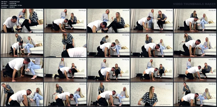 Queen Hanna And Mistress Jane - Whipped While Kissing High Heels - HOT SPANKING GIRLS / BOSS GIRLS PRODUCTIONS - MP4