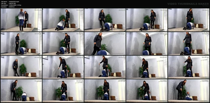 These Are The Strokes He Deserves - Mistress Anfisa - HOT SPANKING GIRLS / BOSS GIRLS PRODUCTIONS - MP4