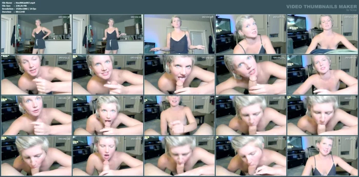Blowing My Bf's Stepbrother So He Won't Tattle - HOUSEWIFE GINGER - MP4