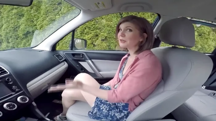 In Rental Car With Co-Worker - HOUSEWIFE GINGER - MP4