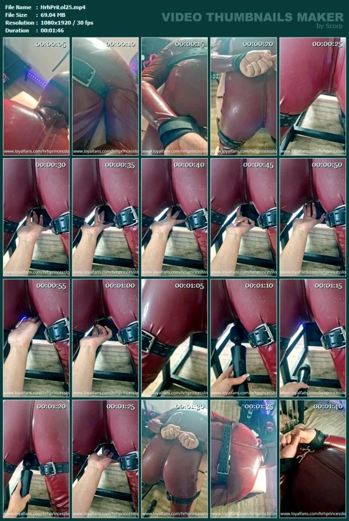 Edge Play With My Rubber Gimp Slave - HRH PRINCESS LOLA - MP4