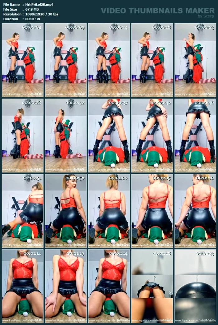 Face Sitting My Pathetic Little Elf - HRH PRINCESS LOLA - MP4