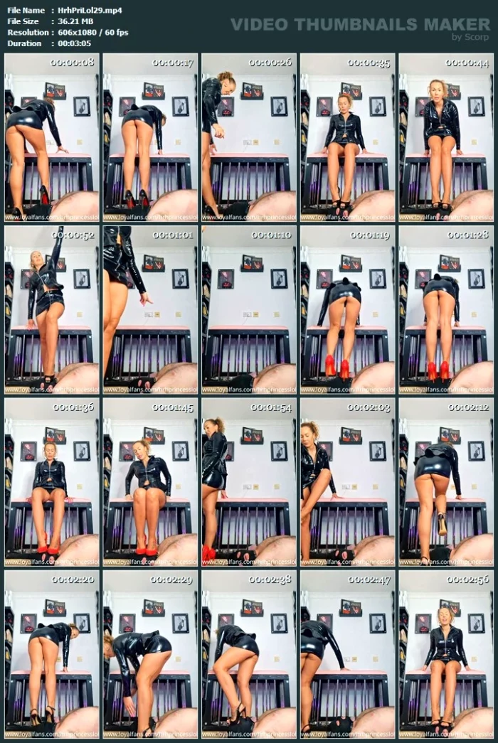 Face Trampling My Doormat Slave In Heels So That He Can Really Feel Where He Belongs - HRH PRINCESS LOLA - MP4