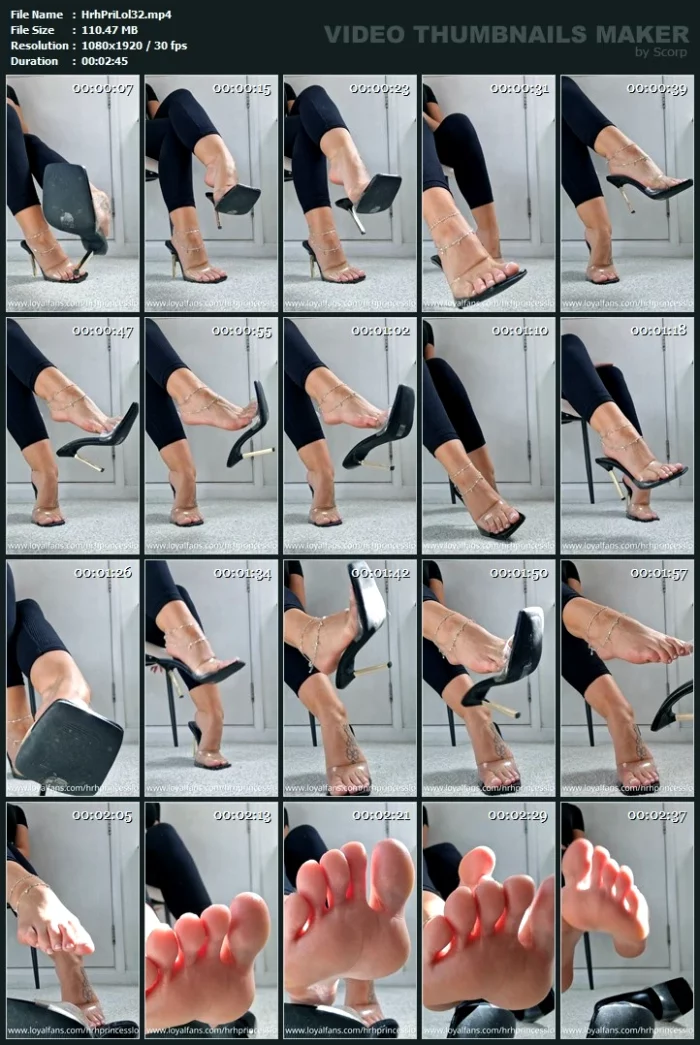 Foot Ignore In Heels - HRH PRINCESS LOLA - MP4