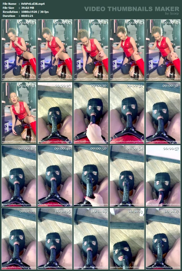 He's Made To Suck My Big Thick Black Strap On - HRH PRINCESS LOLA - MP4