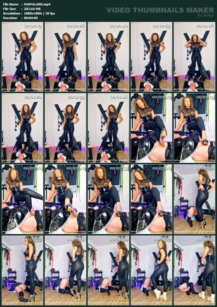 I Just Loving Punishing My Slave Idiot With Some CBT And Ballbusting - HRH PRINCESS LOLA - MP4