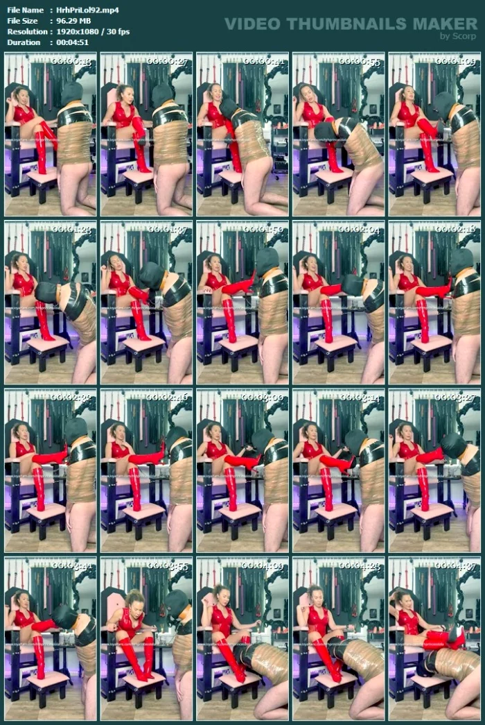 Weak And Pathetic For My Boots - HRH PRINCESS LOLA - MP4