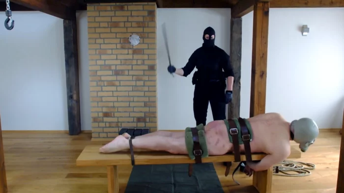 Judicial Cp With Rhino Hide Sjambok - INMATE FETLIFE - MP4