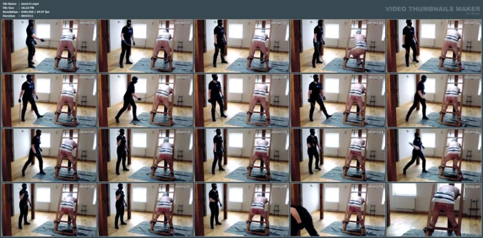Judicial With Rhino Hide Sjambok - INMATE FETLIFE - MP4