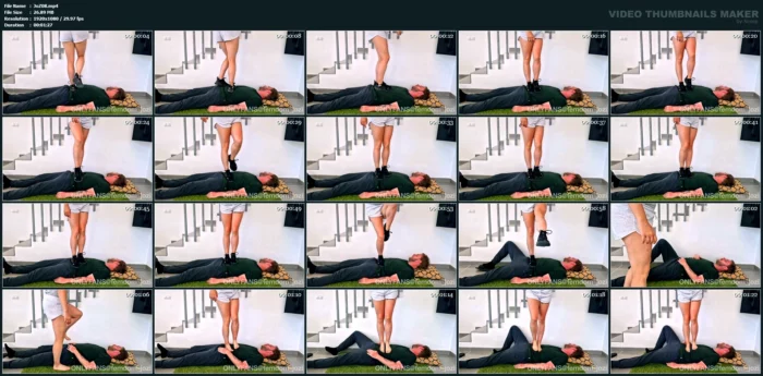 Amateur Trampling With Sneaker And Socks - JOZI - MP4