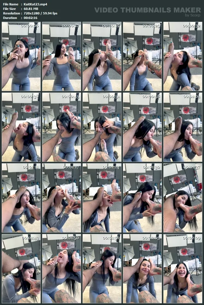 Just The Foot Slave For Nuria Millan And Max Dior - KAITLYN KATSAROS - MP4