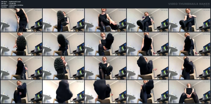 Boots, Feet Domination! - KATHRYNNE FEET GODDESS / MISS KATRIN - MP4