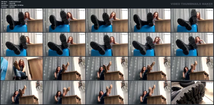 Boots Domination! - KATHRYNNE FEET GODDESS / MISS KATRIN - MP4