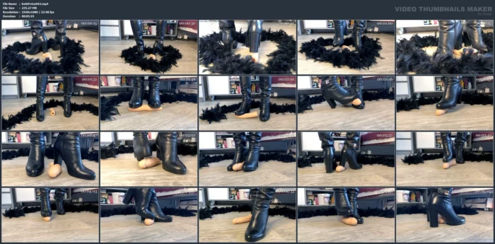 Dildo Trampling! - KATHRYNNE FEET GODDESS / MISS KATRIN - MP4