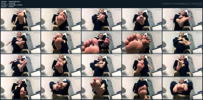 Foot Dom Tease! - KATHRYNNE FEET GODDESS / MISS KATRIN - MP4