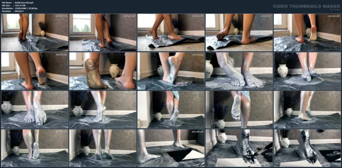 Making Art With Feet! - KATHRYNNE FEET GODDESS / MISS KATRIN - MP4