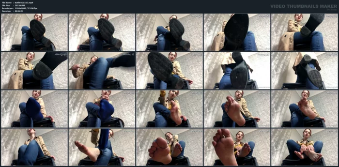Show Me How Good And Obedient Whore You Are! - KATHRYNNE FEET GODDESS / MISS KATRIN - MP4