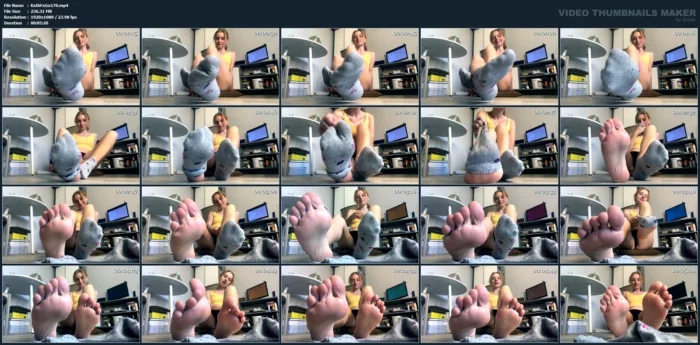 Smelly Socks JOI! - KATHRYNNE FEET GODDESS / MISS KATRIN - MP4