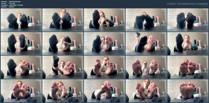 Socks, Feet Worship! - KATHRYNNE FEET GODDESS / MISS KATRIN - MP4