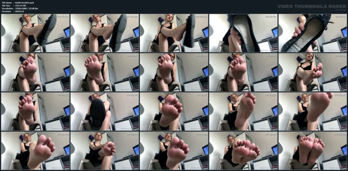Stinky Shoes For My Foot Slut! - KATHRYNNE FEET GODDESS / MISS KATRIN - MP4
