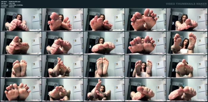 Suck My Sweet Toes And Cum For My Soles! - KATHRYNNE FEET GODDESS / MISS KATRIN - MP4