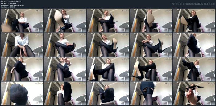 Sweaty Pantyhose! - KATHRYNNE FEET GODDESS / MISS KATRIN - MP4