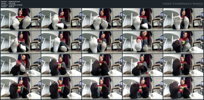 Sweaty Socks JOI! - KATHRYNNE FEET GODDESS / MISS KATRIN - MP4