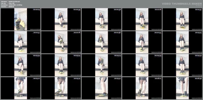 Teasing With Dirty Socks, Crushing Egg! - KATHRYNNE FEET GODDESS / MISS KATRIN - MP4