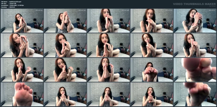 Want To Suck My Toes With Me? - KATHRYNNE FEET GODDESS / MISS KATRIN - MP4