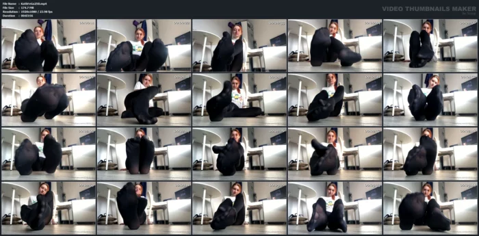 Warm, Worn Pantyhose! - KATHRYNNE FEET GODDESS / MISS KATRIN - MP4
