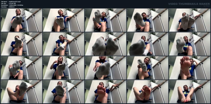 Worn, Sweaty Socks, JOI! - KATHRYNNE FEET GODDESS / MISS KATRIN - MP4
