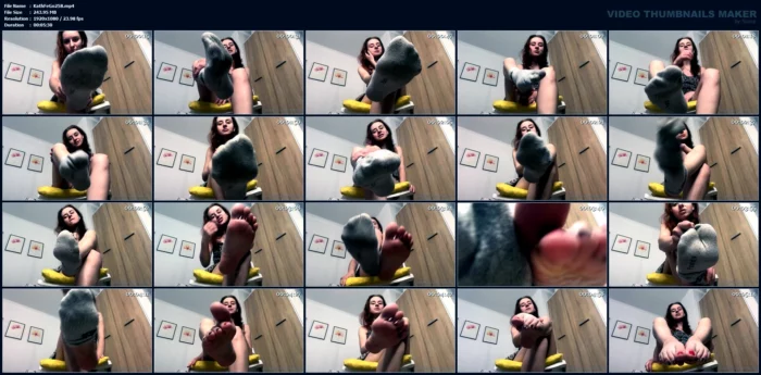Worn Socks, JOI, Countdown! - KATHRYNNE FEET GODDESS / MISS KATRIN - MP4