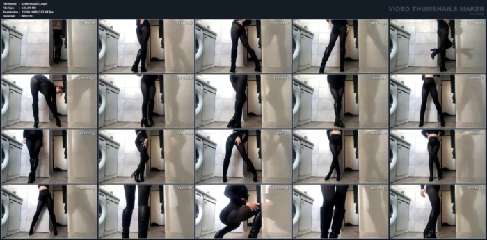 Worship My Ass And Legs In Tight Pantyhose! - KATHRYNNE FEET GODDESS / MISS KATRIN - MP4
