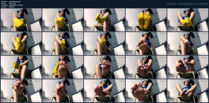 Yellow Socks! - KATHRYNNE FEET GODDESS / MISS KATRIN - MP4