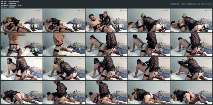 He Can't See Or Scream When I Fuck Him With A Strapon - KELLY AERICK / R0XY - MP4